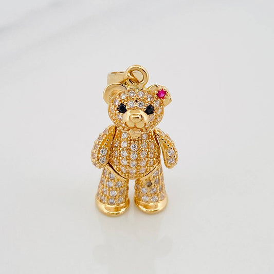 Dije Oso Moño Articulado 4.4 g / 1 1/4 in Oro Amarillo 18K