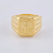 Saint Benedict Signet Ring 3.15 g / T10 1/2 Yellow Gold 18K