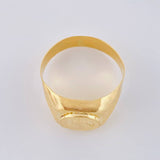 Saint Benedict Signet Ring 3.15 g / T10 1/2 Yellow Gold 18K