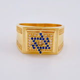 Star of David Ring 9.1 g / T11 Yellow Gold 18K