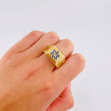 Star of David Ring 9.1 g / T11 Yellow Gold 18K