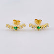 Arc Stud Earrings 2.2 g / 1/2 in Yellow Gold 18K