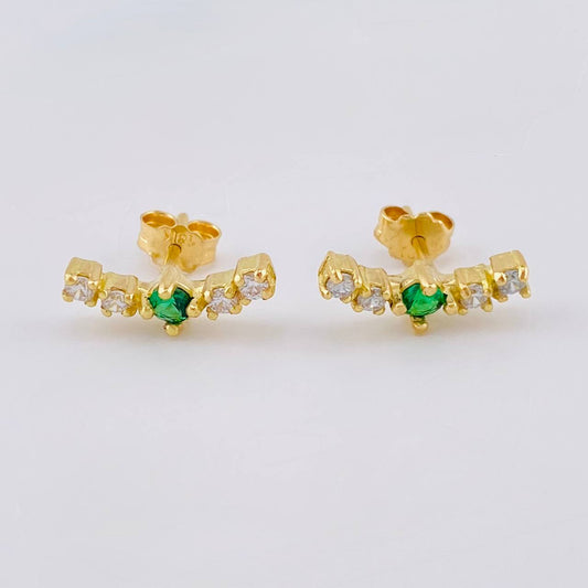 Arc Stud Earrings 2.2 g / 1/2 in Yellow Gold 18K