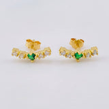 Arc Stud Earrings 2.2 g / 1/2 in Yellow Gold 18K