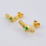 Arc Stud Earrings 2.2 g / 1/2 in Yellow Gold 18K