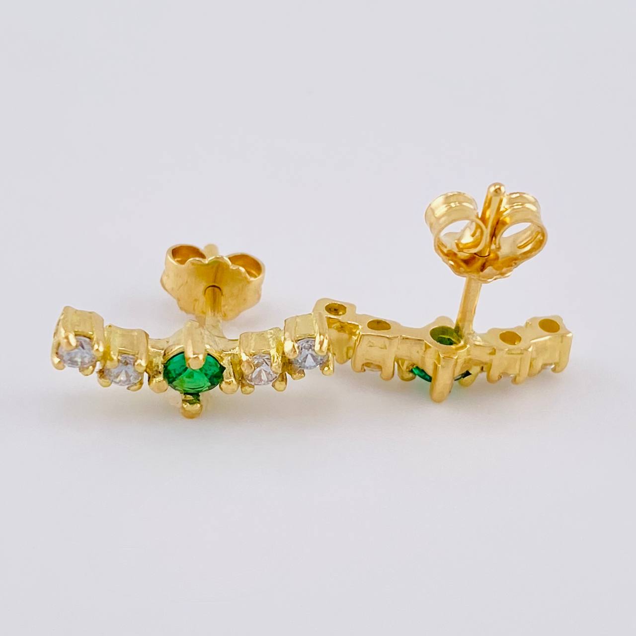 Arc Stud Earrings 2.2 g / 1/2 in Yellow Gold 18K