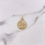 Pendant Lady Justicia 2.4gr / 2.7cm / 18K Yellow Gold #