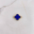 Charm Clover 2.35gr / 2.1cm / Blue 18K Yellow Gold #