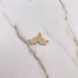 Charm Castillo 1.9gr / 2.7cm / White Zirconia 18K Yellow Gold &