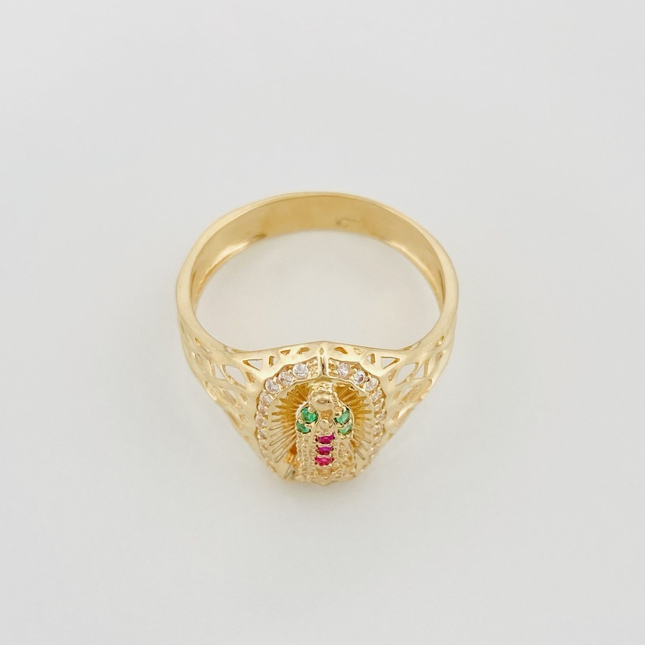 Virgin of Guadalupe Ring 3 g / Size 7 1/4 Yellow Gold 18K