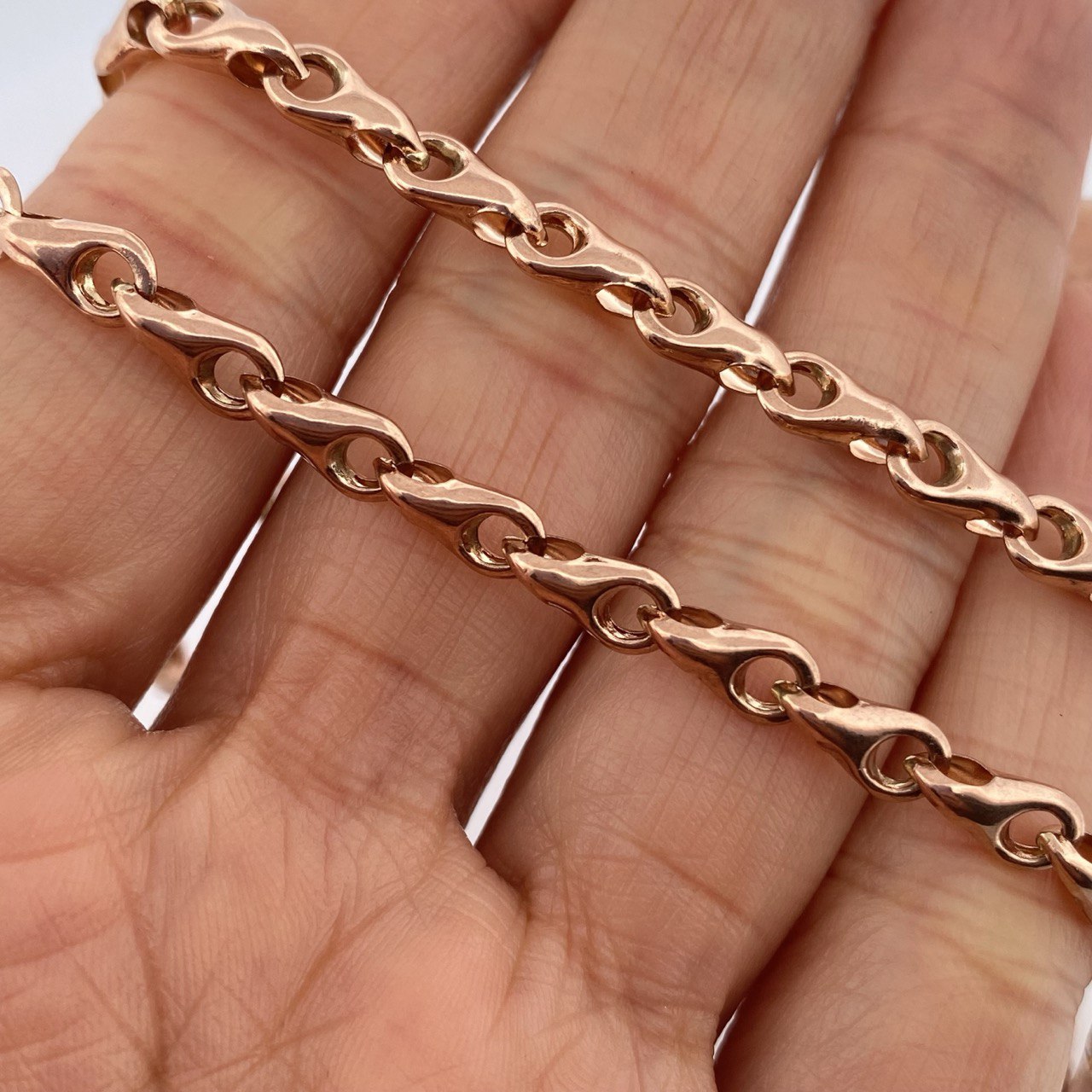 Rustic Wheat Chain 9.6gr / 18 3/4 in / 18K Gold $