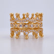 Anillo Doble Corona 7.7gr / T7 1/2 / Oro Amarillo 18K $