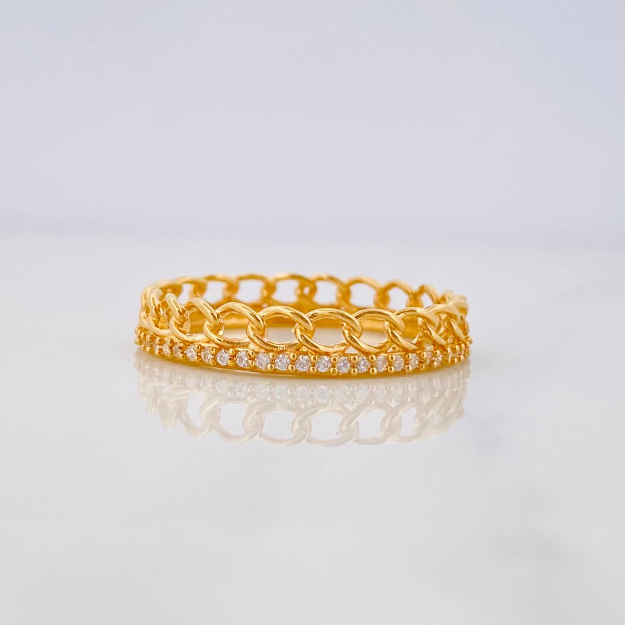Churumbela Cuban Ring 2.45g / T9 Yellow Gold 18K