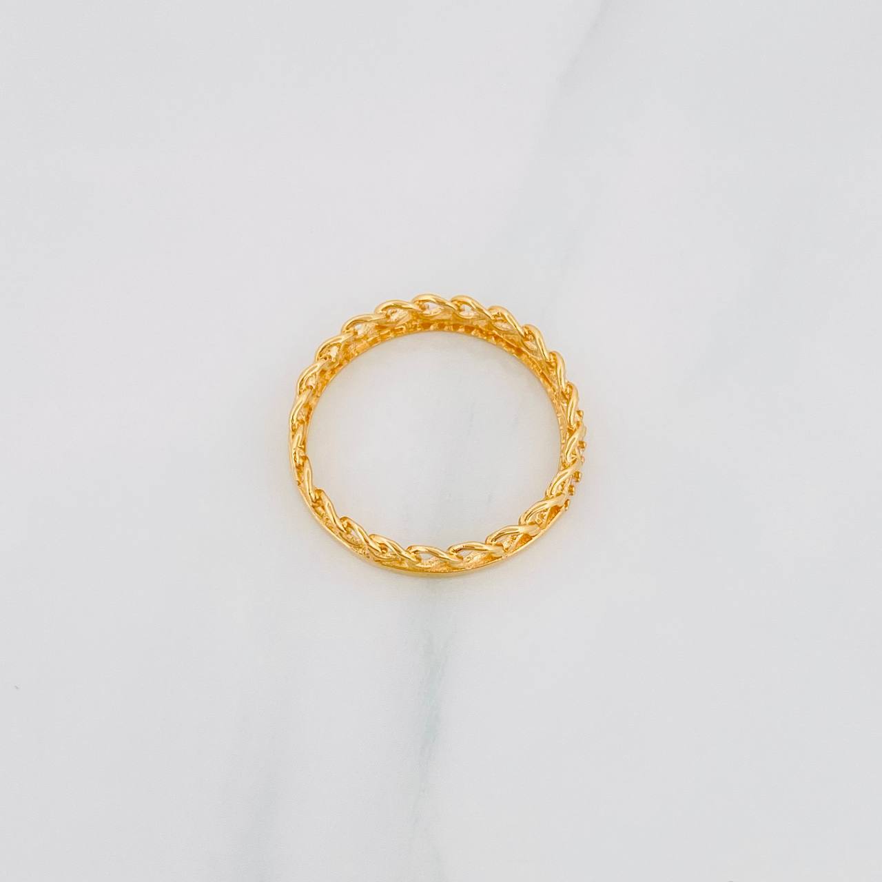 Churumbela Cuban Ring 2.45g / T9 Yellow Gold 18K