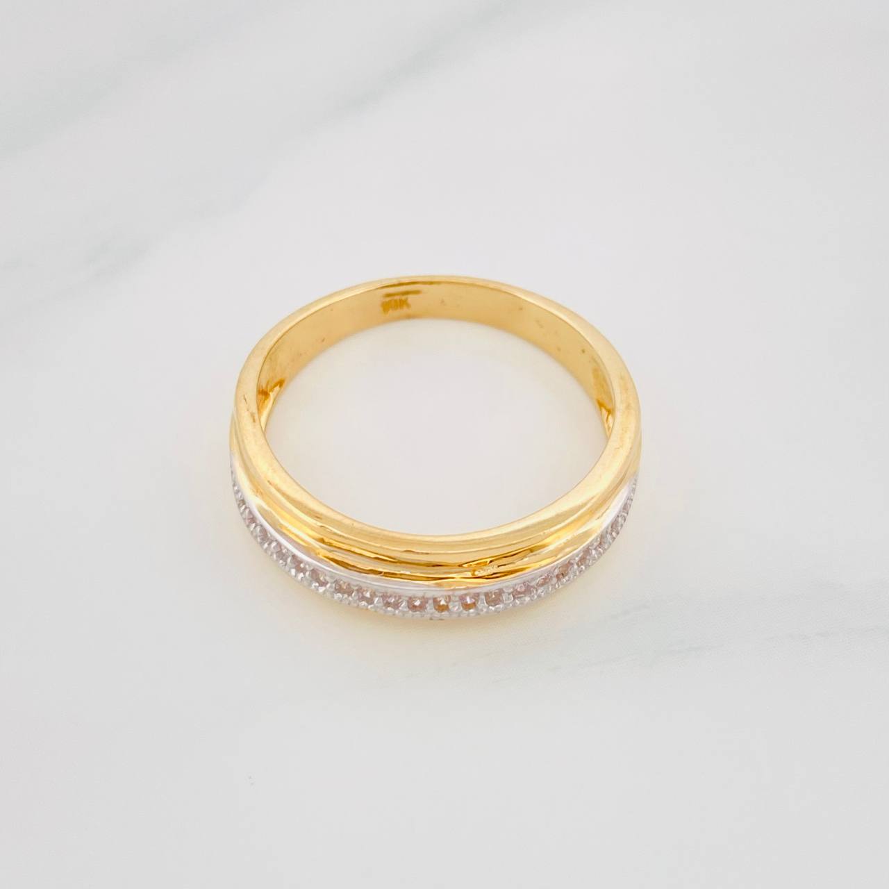 Anillo Argolla Churumbela 3.45g / T7 Oro Amarillo 18K