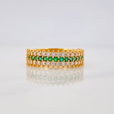 Churumbela Dense Channel Ring 3.75g / T6 3/4 Yellow Gold 18K
