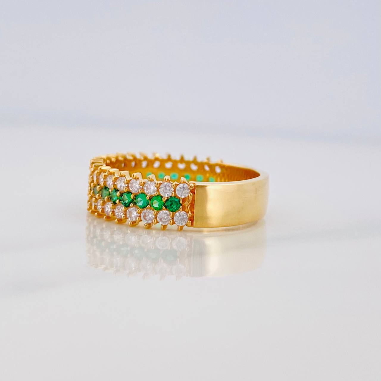 Churumbela Dense Channel Ring 3.75g / T6 3/4 Yellow Gold 18K