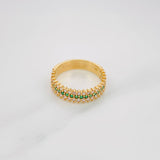 Churumbela Dense Channel Ring 3.75g / T6 3/4 Yellow Gold 18K