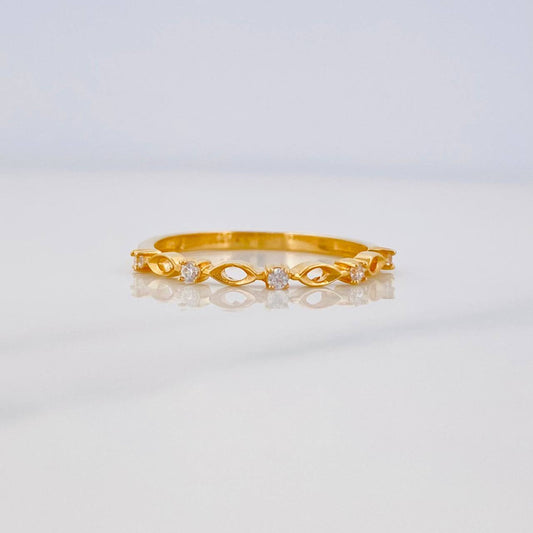 Anillo Trenzado 1.2g / T6 1/4 Oro Amarillo 18K