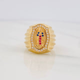 Virgin of Guadalupe Ring 6.25g / T5 1/2 Yellow Gold 18K