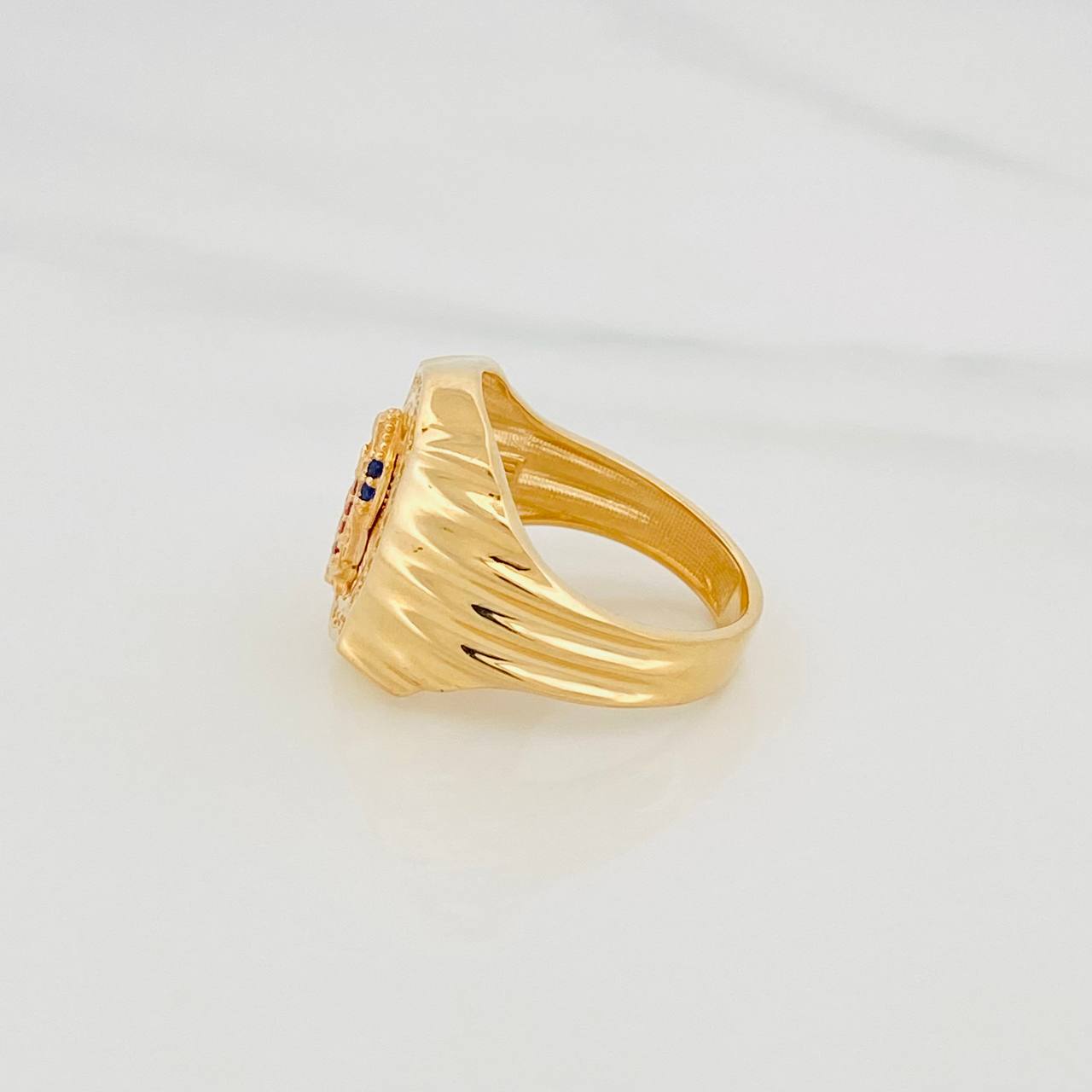 Virgin of Guadalupe Ring 6.25g / T5 1/2 Yellow Gold 18K