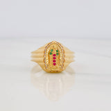Anillo Virgen de Guadalupe 3.9g / T7 3/4 Oro Amarillo 18K