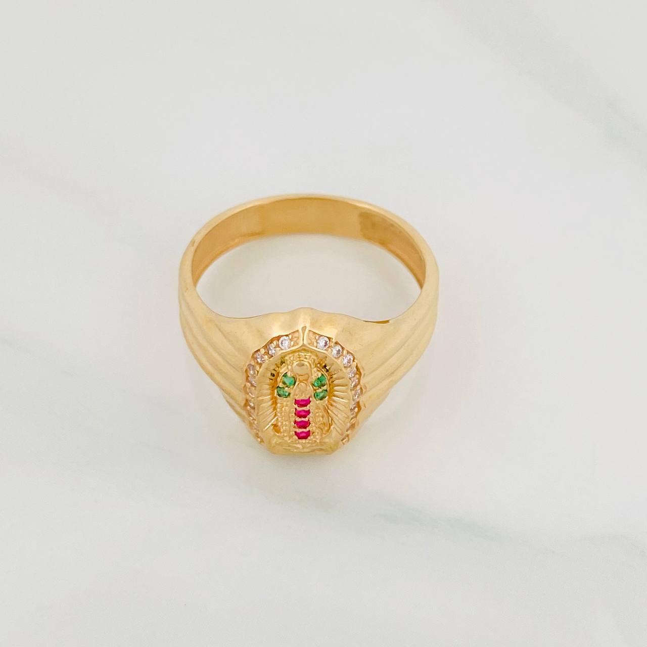 Anillo Virgen Guadalupe 4.45g / T7 3/4 Oro Amarillo 18K