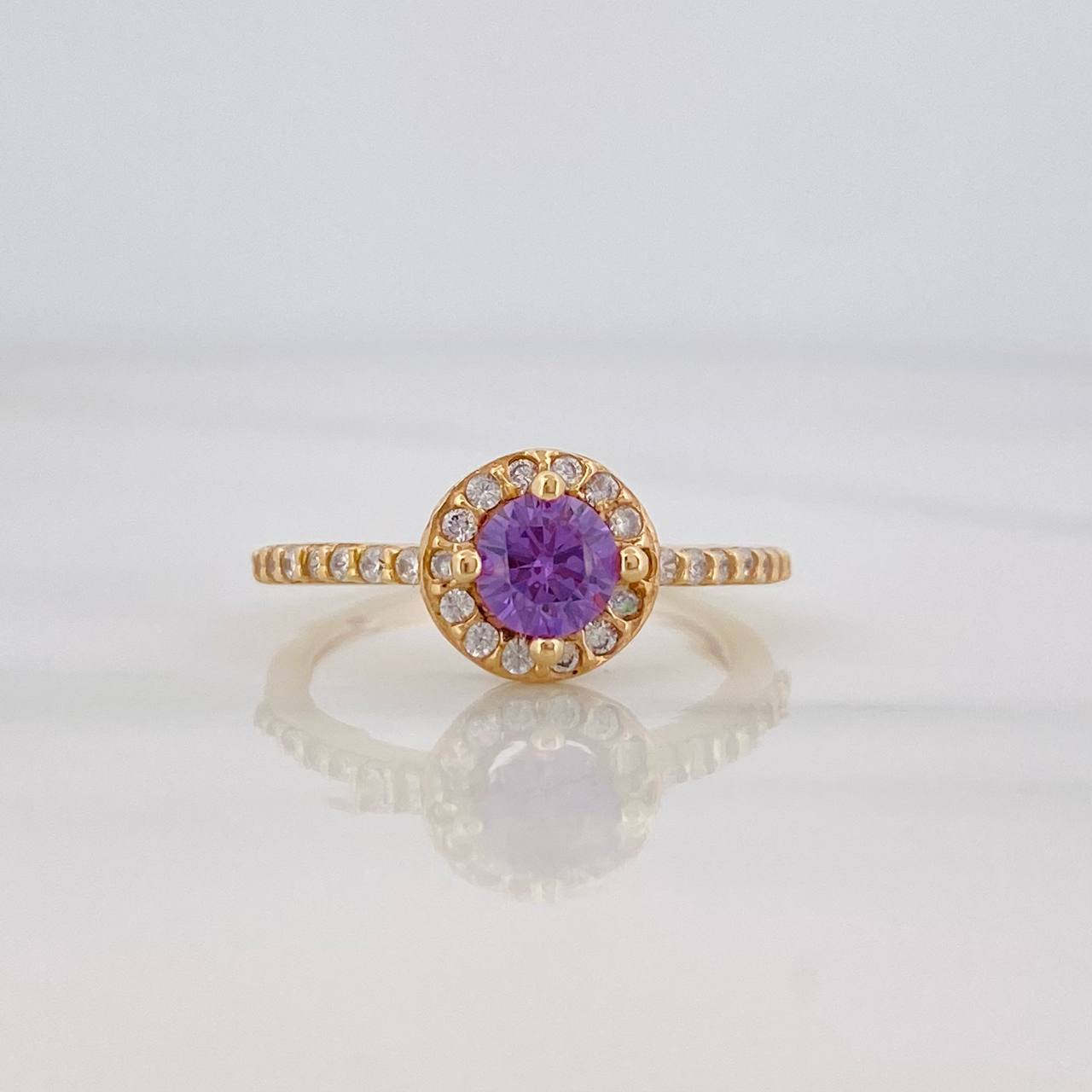 Halo Circle Churumbela Ring 2.5g / T5 1/2 Yellow Gold 18K