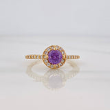 Halo Circle Churumbela Ring 2.5g / T5 1/2 Yellow Gold 18K