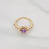 Halo Circle Churumbela Ring 2.5g / T5 1/2 Yellow Gold 18K