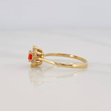 Halo Flower Ring 2g / T6 1/4 Yellow Gold 18K
