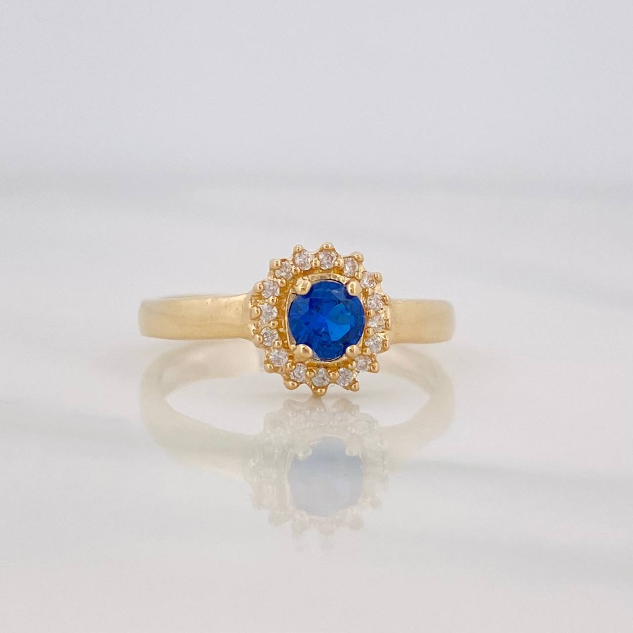 Halo Circle Ring 2.15g / T5 3/4 Yellow Gold 18K