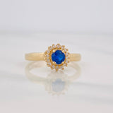 Halo Circle Ring 2.15g / T5 3/4 Yellow Gold 18K