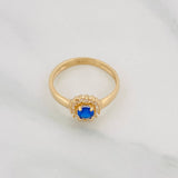 Halo Circle Ring 2.15g / T5 3/4 Yellow Gold 18K