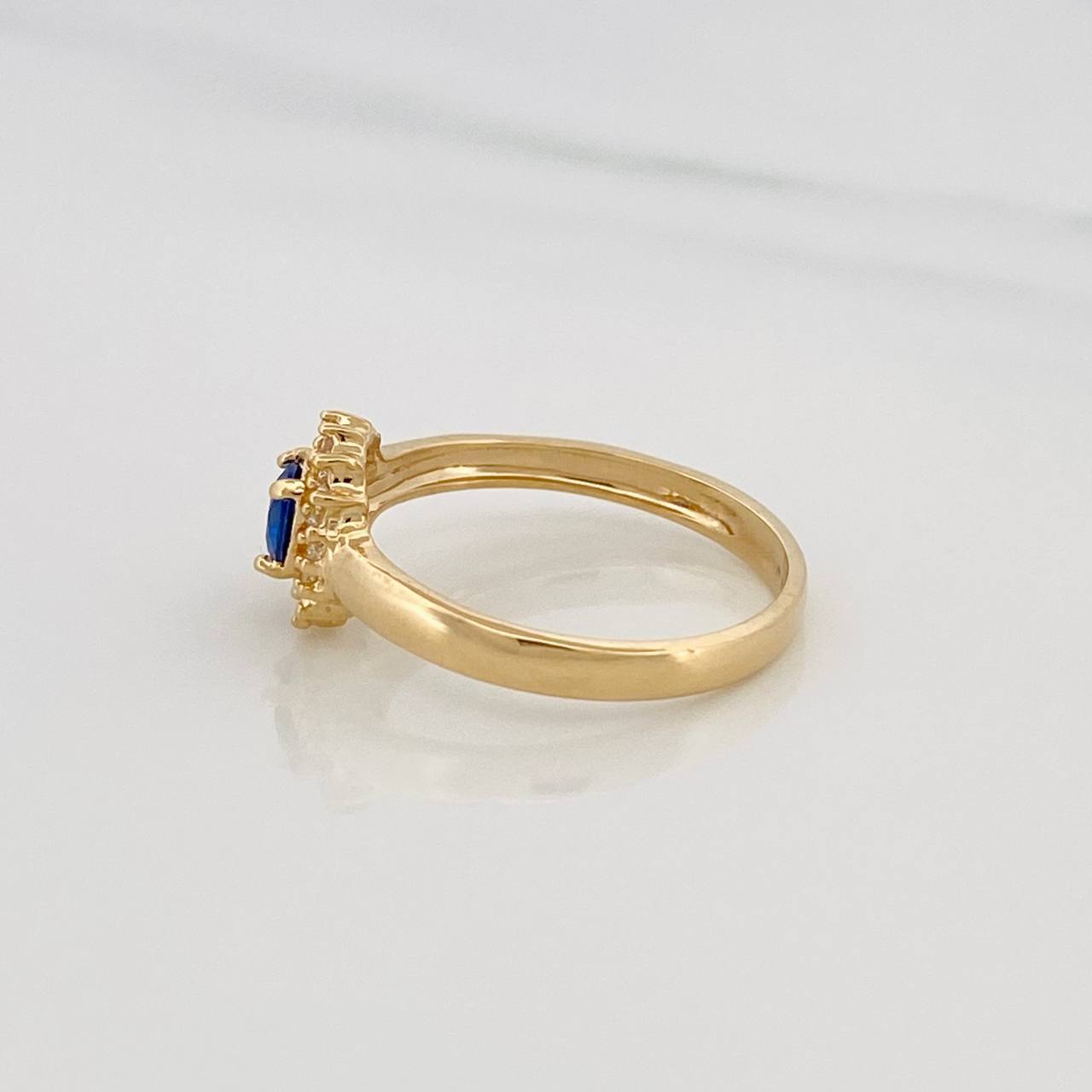 Halo Circle Ring 2.15g / T5 3/4 Yellow Gold 18K