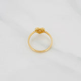 Anillo Corazon Diamantado 1g / T6 1/4 Oro Amarillo 18K
