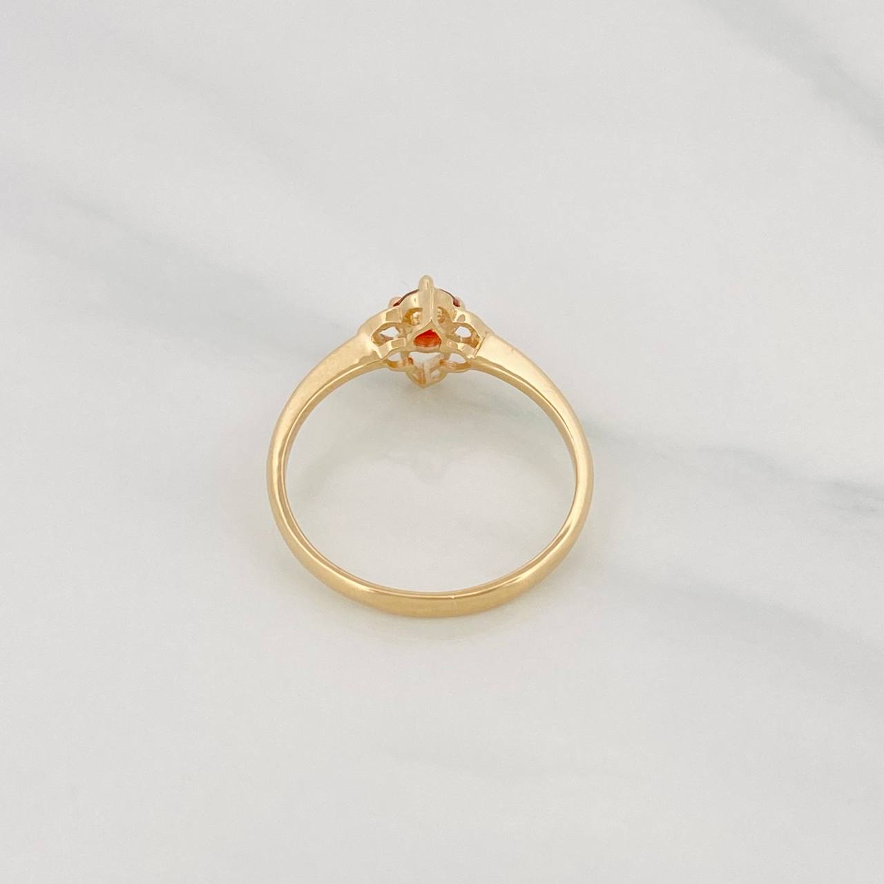 Flower Ring 1.9g / T7 1/2 Yellow Gold 18K