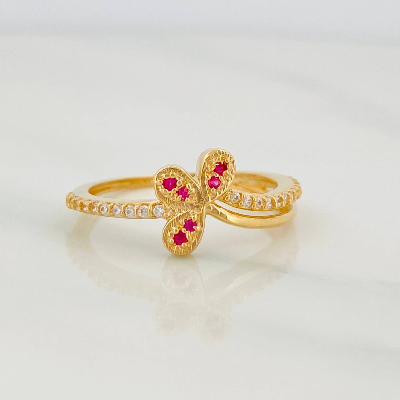 Flower Ring Churumbela 2.15g / T6 1/2 Yellow Gold 18K