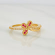Flower Ring Churumbela 2.15g / T6 1/2 Yellow Gold 18K