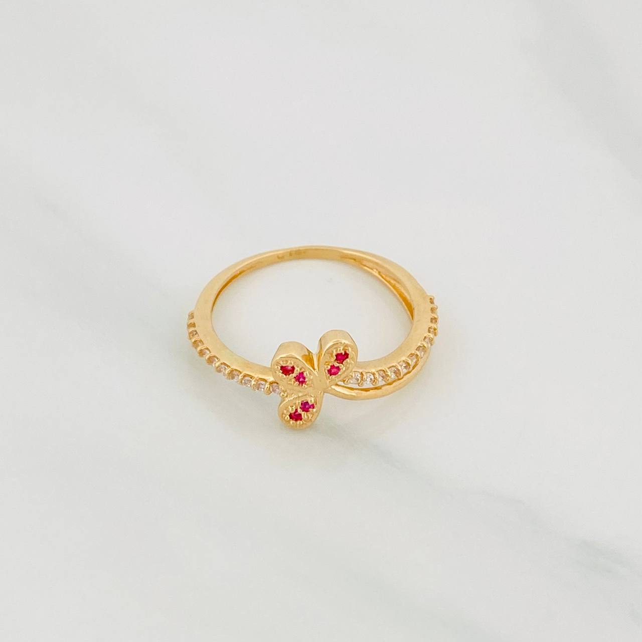 Flower Ring Churumbela 2.15g / T6 1/2 Yellow Gold 18K