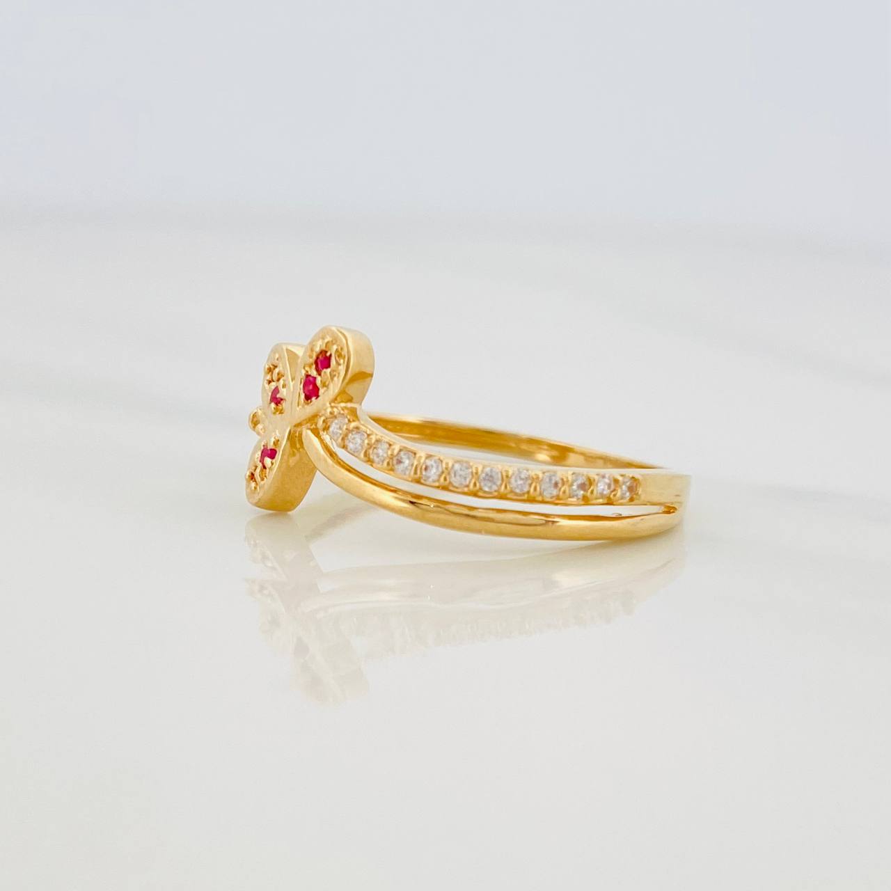 Flower Ring Churumbela 2.15g / T6 1/2 Yellow Gold 18K
