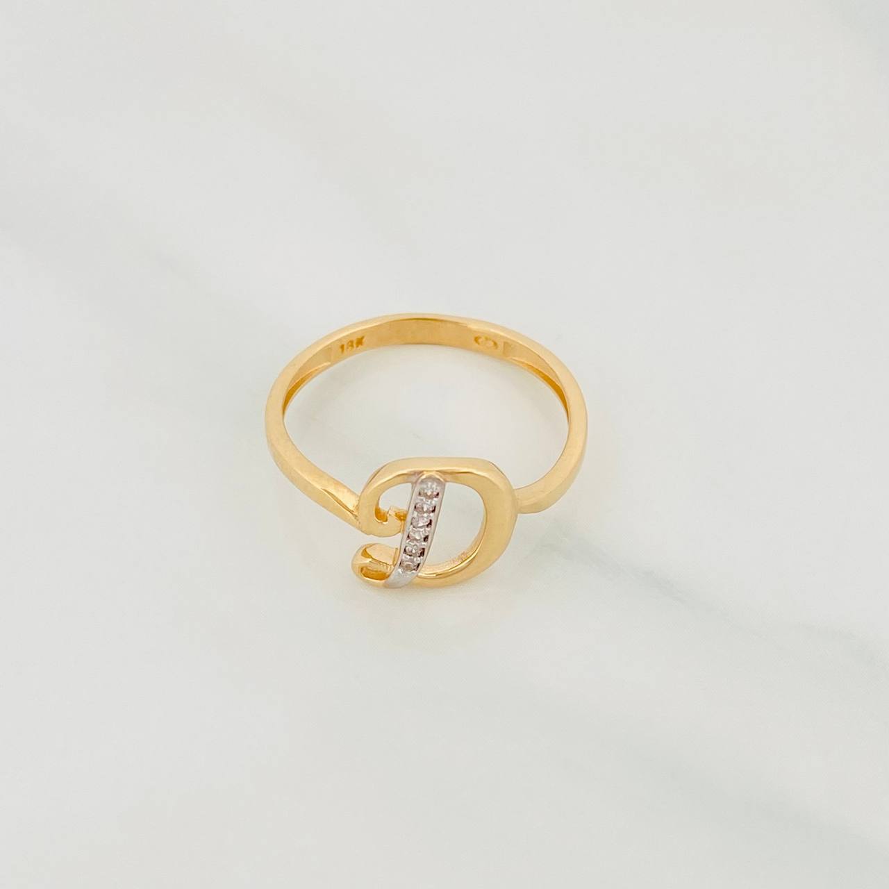 Ring D 1.85g / T6 1/2 Yellow Gold 18K