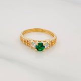 Anillo Solitario Churumbela 2.65g / T7 Oro Amarillo 18K