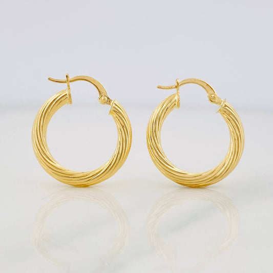 Hoop Earrings Sofi 2.3g / 3/4 in Yellow Gold 18K