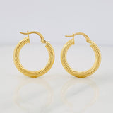 Hoop Earrings Sofi 2.3g / 3/4 in Yellow Gold 18K