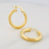 Hoop Earrings Sofi 2.3g / 3/4 in Yellow Gold 18K