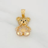 Bear Pendant 4.65g / 1 1/4 in Yellow Gold 18K