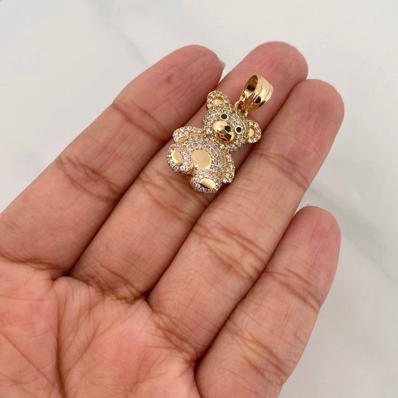 Bear Pendant 4.65g / 1 1/4 in Yellow Gold 18K