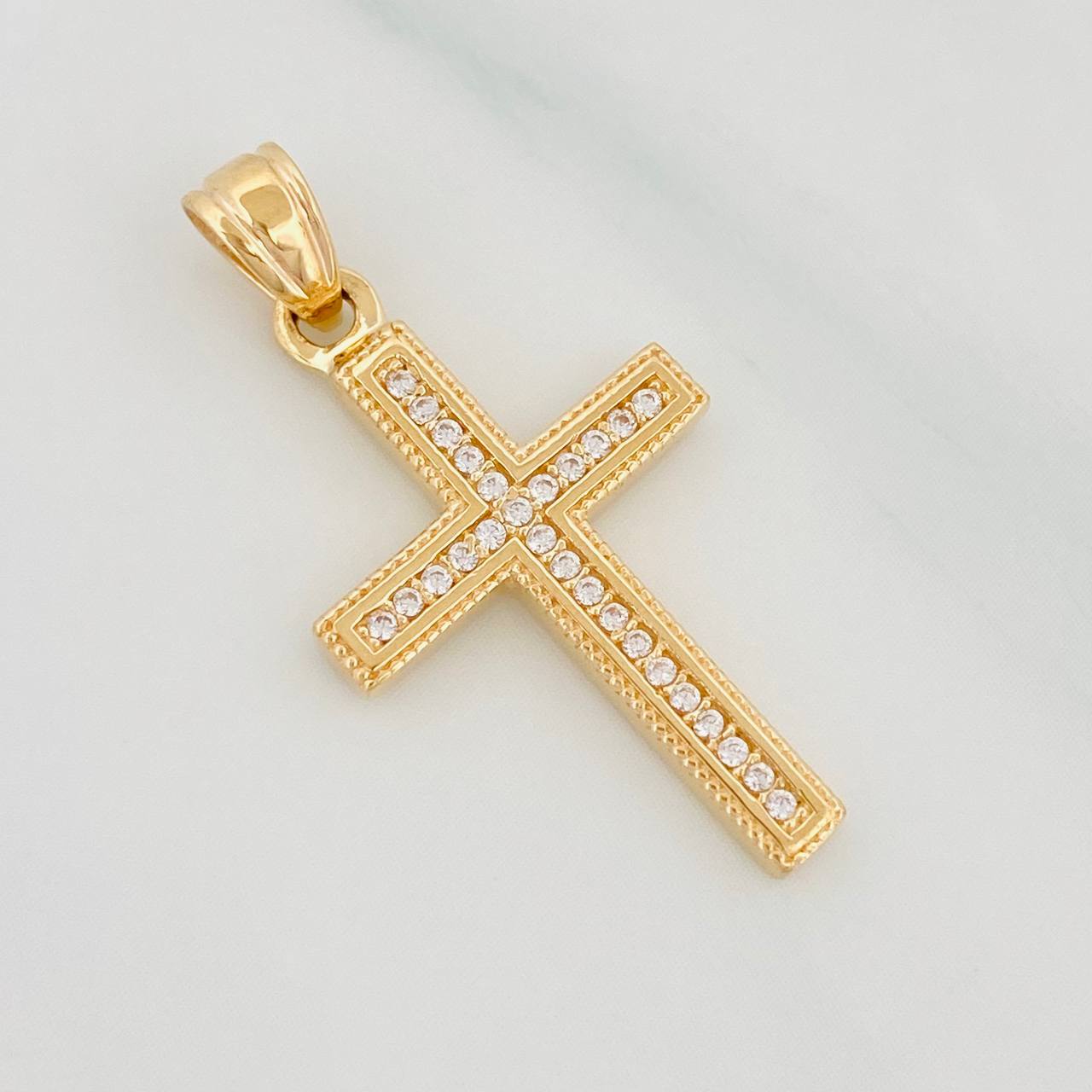 Pendant Cross 2.35g / 1 1/4 in Yellow Gold 18K
