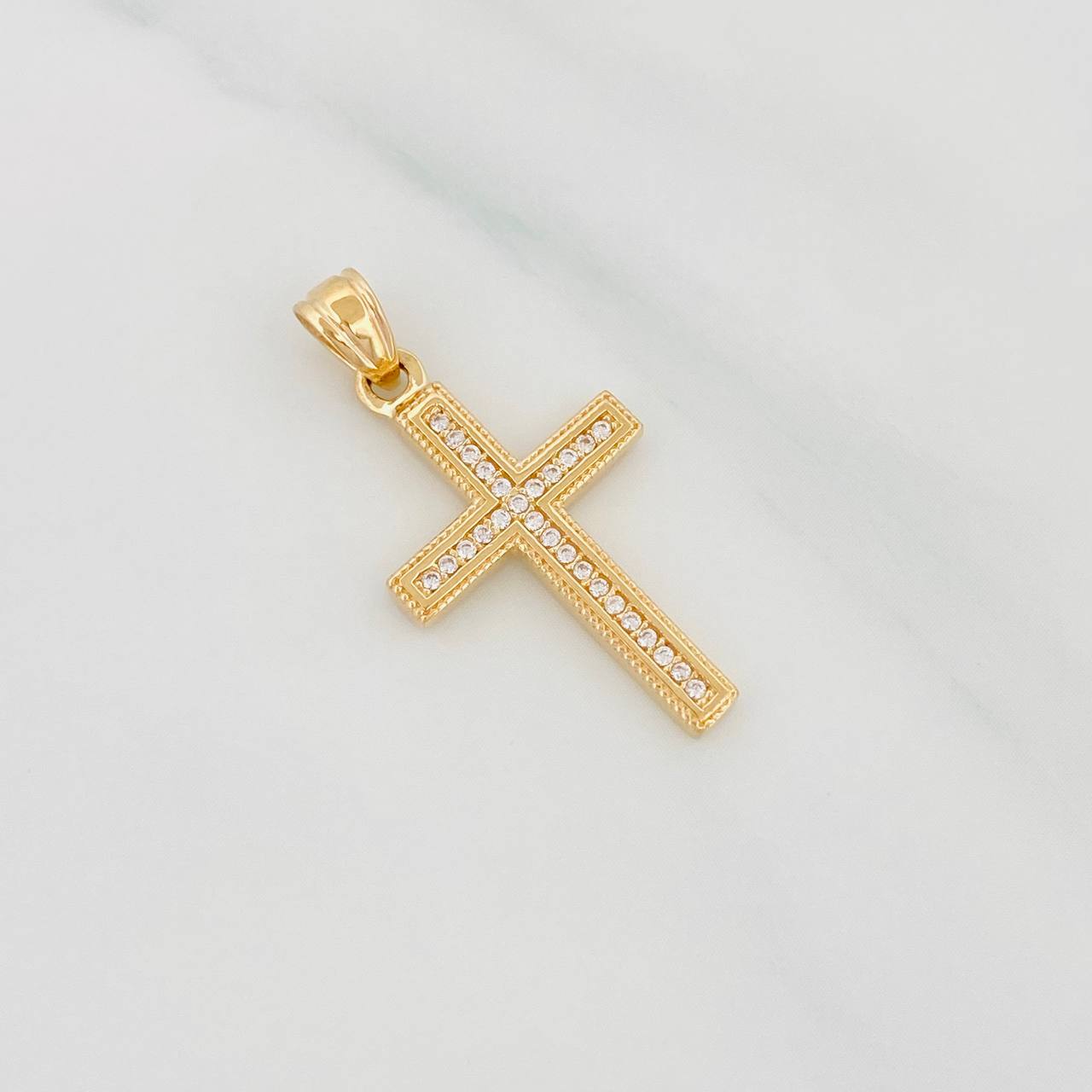 Pendant Cross 2.35g / 1 1/4 in Yellow Gold 18K